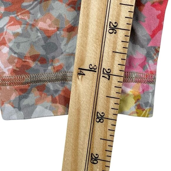 Lululemon Align Pant Leggings 28" Sz 4 Floral Pink Grey Yoga - Picture 11 of 12